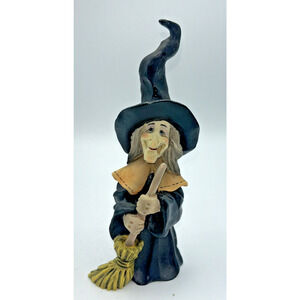Allyson Nagel Halloween Resin Collectable 6.5" Witch with Broom